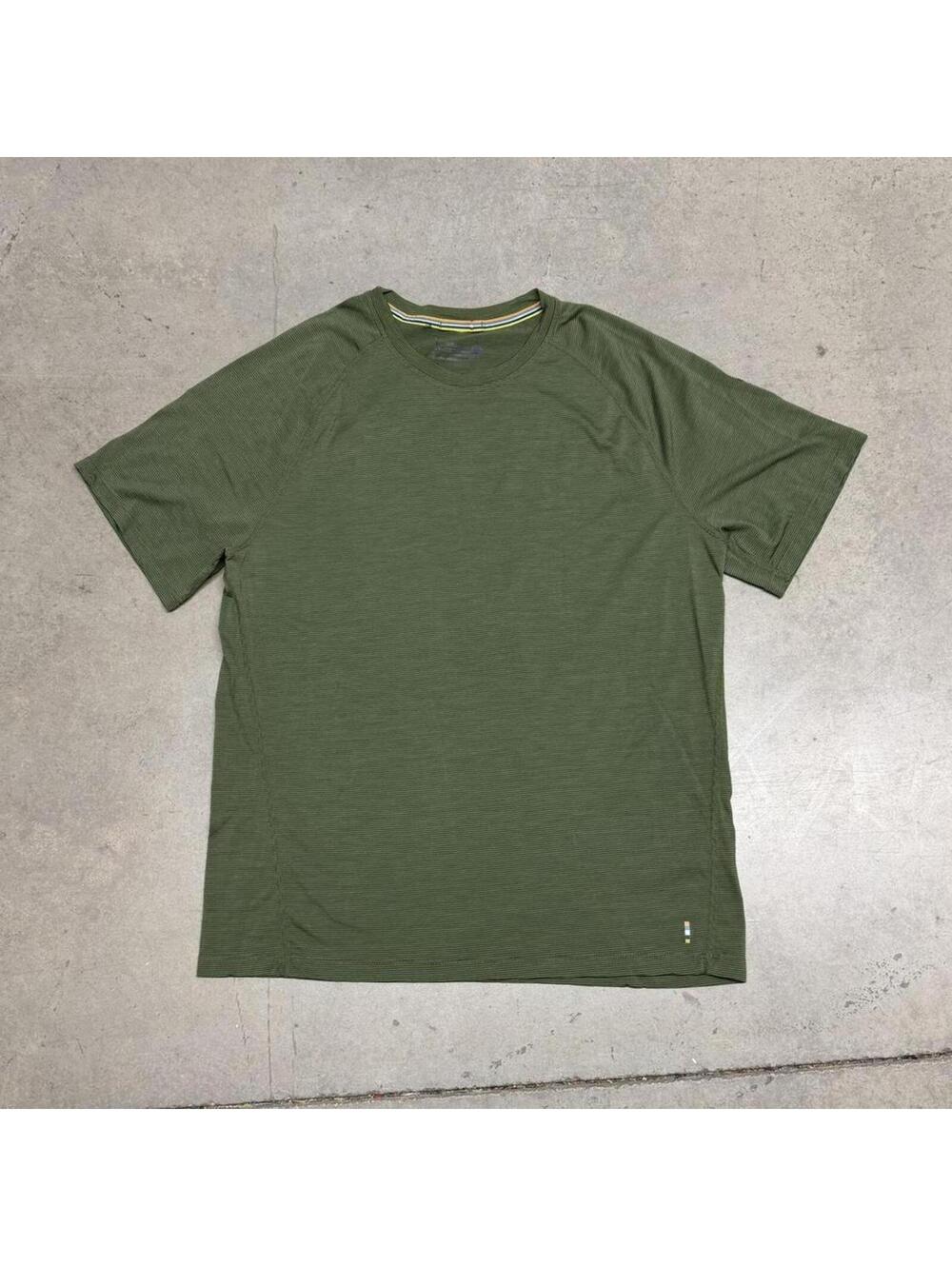 Smartwool Shirt Mens Large Green Merino Sport 150 Wool Baselayer Gorpcore Crew